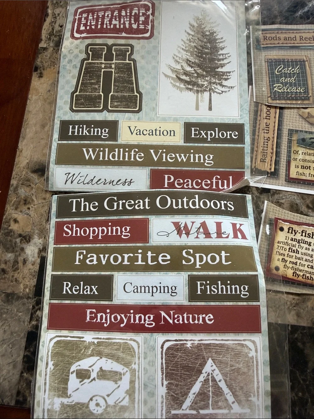 Misc Outdoors Scrapbooking Stickers